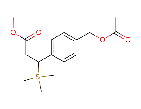 methyl 3-<(4'-acetoxymethyl)phenyl>-3-trimethylsilylpropanoate