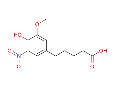 5-(4-hydroxy-3-methoxy-5-nitrophenyl)pentanoic acid