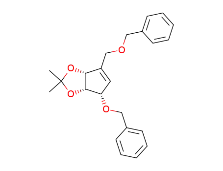 Molecular Structure of 126798-04-7 ((1α,4α,5α)-1-(benzyloxy)-3-<(benzyloxy)methyl>-4,5-(isopropylidenedioxy)-2-cyclopentene)