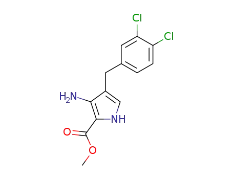3-Amino-4-(3,4-dichloro-benzyl)-1H-pyrrole-2-carboxylic acid methyl ester