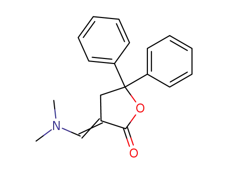 Molecular Structure of 127074-68-4 (3-Dimethylaminomethylen-5,5-diphenyl-dihydro-2(3H)-furanon)