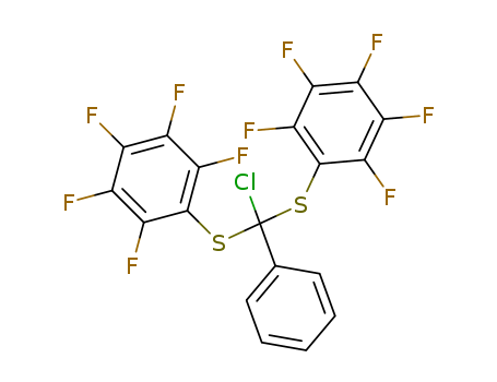 Benzene, 1,1'-[(chlorophenylmethylene)bis(thio)]bis[2,3,4,5,6-pentafluoro-