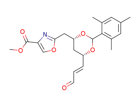 4-Oxazolecarboxylic acid,
2-[[6-(3-oxo-1-propenyl)-2-(2,4,6-trimethylphenyl)-1,3-dioxan-4-yl]methyl
]-, methyl ester
