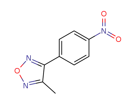 Molecular Structure of 81400-95-5 (1,2,5-Oxadiazole, 3-methyl-4-(4-nitrophenyl)-)