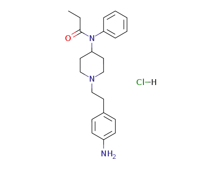 Propanamide, N-[1-[2-(4-aminophenyl)ethyl]-4-piperidinyl]-N-phenyl-,
monohydrochloride