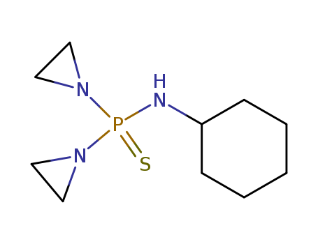 Phosphinothioic amide,P,P-bis(1-aziridinyl)-N-cyclohexyl- (7CI,8CI,9CI) cas  3054-21-5