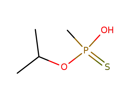 Molecular Structure of 20627-00-3 (Phosphonothioic acid, methyl-, O-(1-methylethyl) ester)