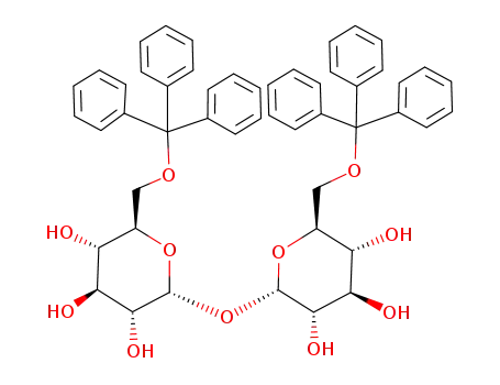 Molecular Structure of 50705-44-7 (6,6'-di-O-trityl-α,α-trehalose)