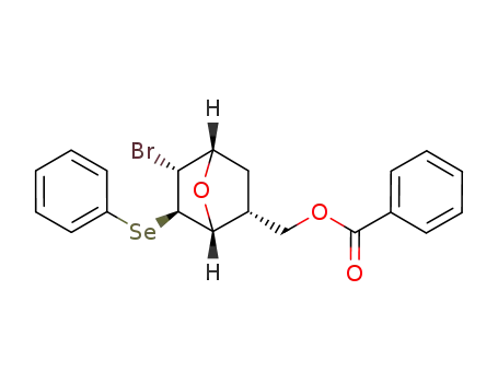 2-endo-benzoyloxymethyl-5-endo-bromo-6-exo-phenylselenyl-7-oxabicyclo<2.2.1>heptane