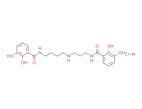 Benzamide, N-(3-((4-((2,3-dihydroxybenzoyl)amino)butyl)amino)propyl)-2,3-dihydroxy-, monohydrochloride