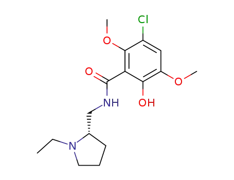 Benzamide,
3-chloro-N-[[(2S)-1-ethyl-2-pyrrolidinyl]methyl]-6-hydroxy-2,5-dimethoxy-