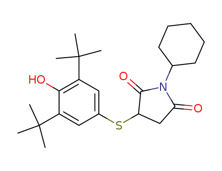 2,5-Pyrrolidinedione,
3-[[3,5-bis(1,1-dimethylethyl)-4-hydroxyphenyl]thio]-1-cyclohexyl-