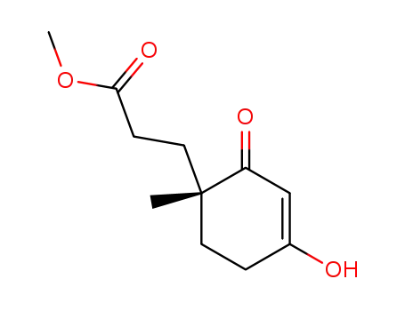3-((R)-4-Hydroxy-1-methyl-2-oxo-cyclohex-3-enyl)-propionic acid methyl ester