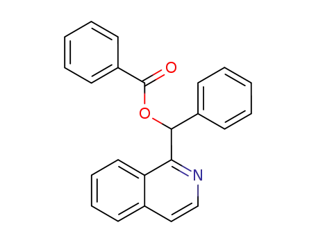 Molecular Structure of 5468-02-0 (isoquinolin-1-yl(phenyl)methyl benzoate)