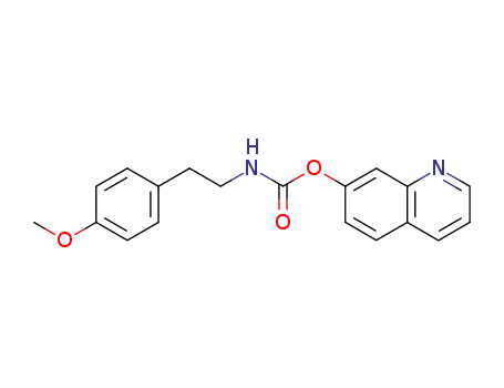 Carbamic acid, [2-(4-methoxyphenyl)ethyl]-, 7-quinolinyl ester