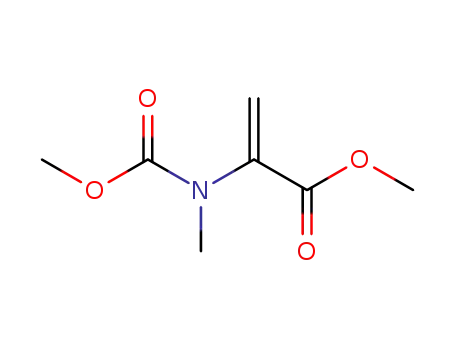 Molecular Structure of 130291-56-4 (2-Propenoic  acid,  2-[(methoxycarbonyl)methylamino]-,  methyl  ester)