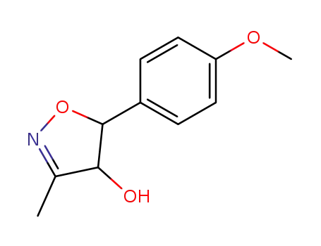 5-(4-methoxy-phenyl)-3-methyl-4,5-dihydro-isoxazol-4-ol