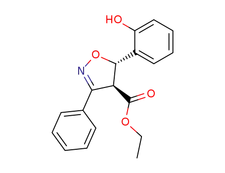 ethyl trans-3-phenyl-4,5-dihydro-5-(2-hydroxyphenyl)-4-isoxazolecarboxylate
