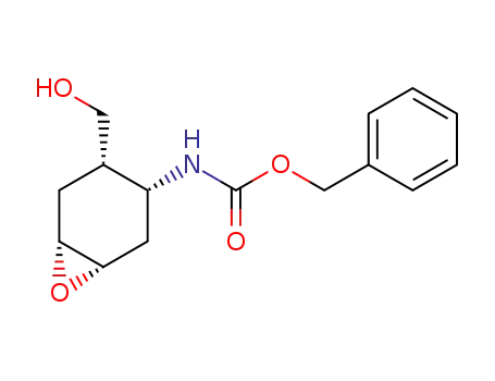 Molecular Structure of 124678-02-0 (((1S,3R,4S,6R)-4-Hydroxymethyl-7-oxa-bicyclo[4.1.0]hept-3-yl)-carbamic acid benzyl ester)