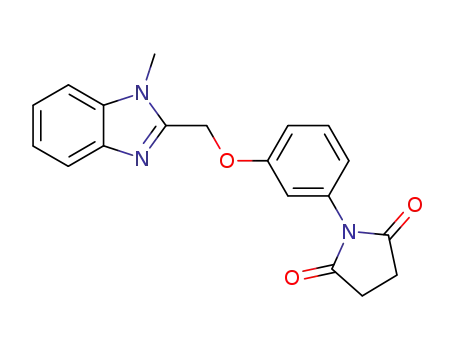 2,5-Pyrrolidinedione,
1-[3-[(1-methyl-1H-benzimidazol-2-yl)methoxy]phenyl]-