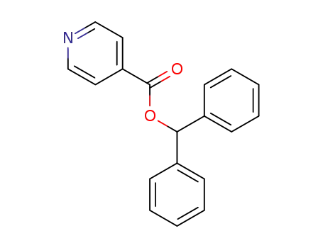 Molecular Structure of 112981-39-2 (4-Pyridinecarboxylic acid, diphenylmethyl ester)