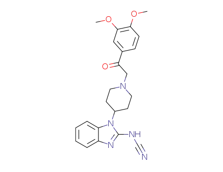 1-{1-[2-(3,4-Dimethoxy-phenyl)-2-oxo-ethyl]-piperidin-4-yl}-1H-benzoimidazol-2-yl-cyanamide