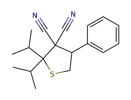 2,2-Diisopropyl-4-phenyl-dihydro-thiophene-3,3-dicarbonitrile