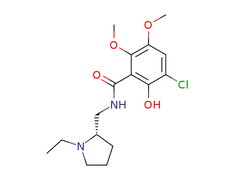 Benzamide,
3-chloro-N-[[(2S)-1-ethyl-2-pyrrolidinyl]methyl]-2-hydroxy-5,6-dimethoxy-