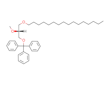 Benzene,
1,1',1''-[[3-(hexadecyloxy)-2-methoxypropoxy]methylidyne]tris-, (R)-