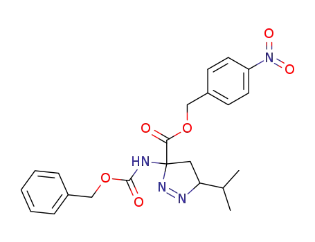 p-nitrobenzyl 3-<(benzyloxycarbonyl)amino>-5-isopropyl-1-pyrazoline-3-carboxylate