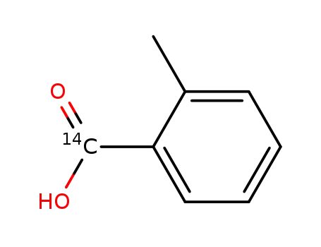 Molecular Structure of 24080-02-2 (2-methyl-<carboxy-14C>benzoic acid)