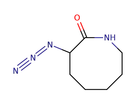 Molecular Structure of 81867-12-1 (2(1H)-Azocinone, 3-azidohexahydro-)