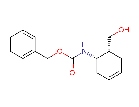 Carbamic acid, [(1R,6S)-6-(hydroxymethyl)-3-cyclohexen-1-yl]-, phenylmethyl ester, rel-
