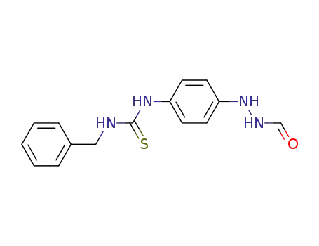 Molecular Structure of 63402-05-1 (Thiourea, N-[4-(2-formylhydrazino)phenyl]-N'-(phenylmethyl)-)