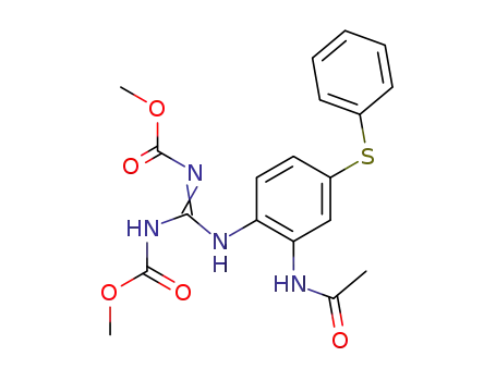 2-(N',N''-Bismethoxycarbonylguanidino)-5-phenylthio-acetanilid