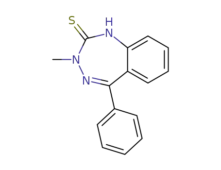 2H-1,3,4-Benzotriazepine-2-thione, 1,3-dihydro-3-methyl-5-phenyl-