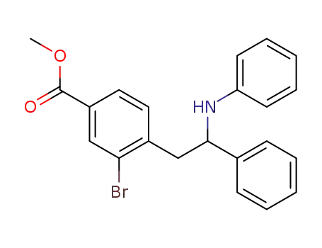 3-Bromo-4-(2-phenyl-2-phenylamino-ethyl)-benzoic acid methyl ester