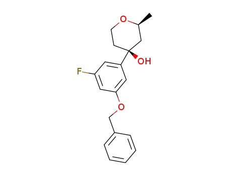 (2S,4S)-4-(3-benzyloxy-5-fluorophenyl)-4-hydroxy-2-methyltetrahydropyran