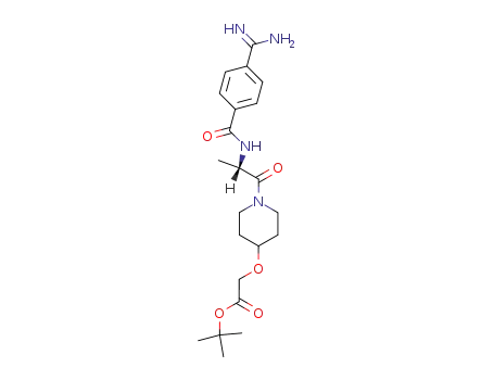 {1-[(S)-2-(4-Carbamimidoyl-benzoylamino)-propionyl]-piperidin-4-yloxy}-acetic acid tert-butyl ester