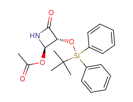 (3R)-4-Acetoxy-3-<(tert-butyldiphenylsilyl)oxy>-2-azetidinone