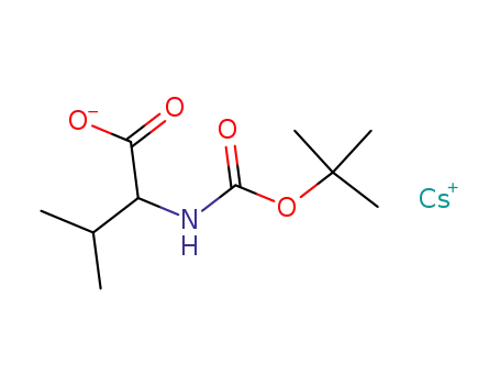 N-Boc valine cesium salt