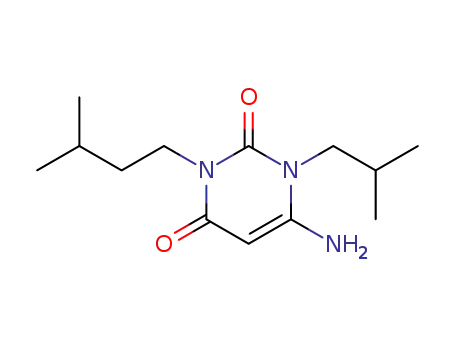 2,4(1H,3H)-Pyrimidinedione,
6-amino-3-(3-methylbutyl)-1-(2-methylpropyl)-