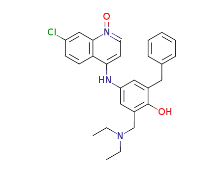 2-Benzyl-4-(7-chloro-1-oxy-quinolin-4-ylamino)-6-diethylaminomethyl-phenol