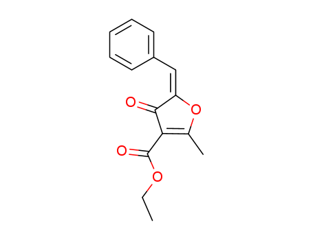 3-Furancarboxylic acid,4,5-dihydro-2-methyl-4-oxo-5-(phenylmethylene)-, ethyl ester cas  53252-49-6