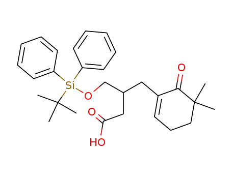 4-(tert-Butyl-diphenyl-silanyloxy)-3-(5,5-dimethyl-6-oxo-cyclohex-1-enylmethyl)-butyric acid