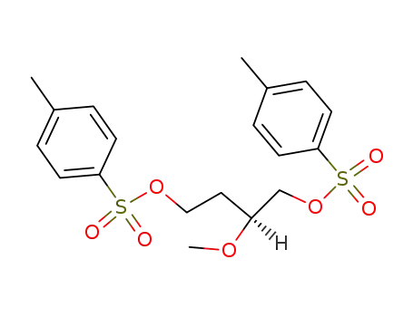 Molecular Structure of 39637-90-6 (1,4-Butanediol, 2-methoxy-, bis(4-methylbenzenesulfonate), (2S)-)