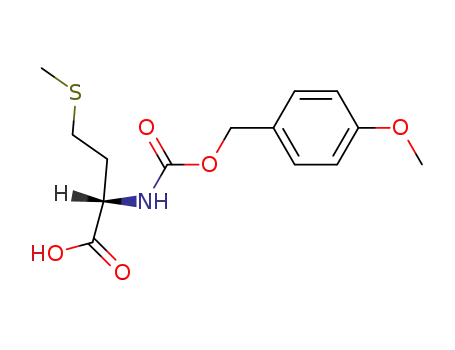 Molecular Structure of 23234-85-7 (L-Methionine, N-[[(4-methoxyphenyl)methoxy]carbonyl]-)
