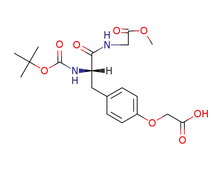 N-(tert-butyloxycarbonyl)-O-(carboxymethyl)-L-tyrosylglycine methyl ester