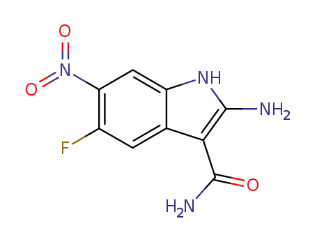 1H-Indole-3-carboxamide, 2-amino-5-fluoro-6-nitro-