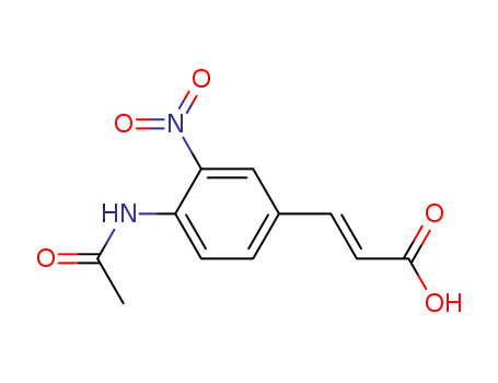 4-Acetamido-3-nitrocinnamic acid